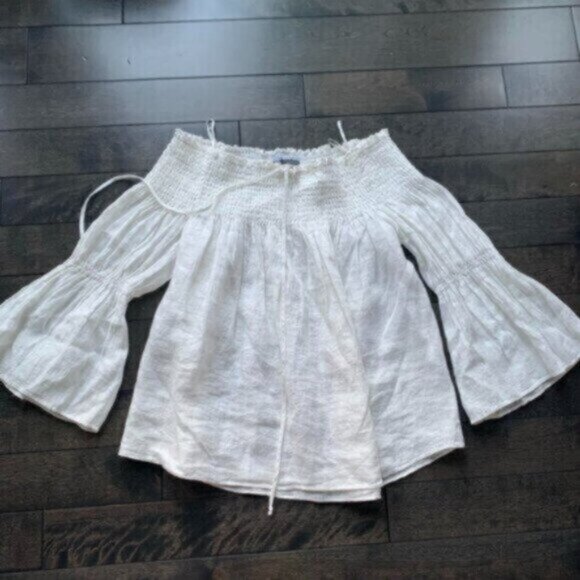 Zara Off Shoulder Linen top - Picture 1 of 2